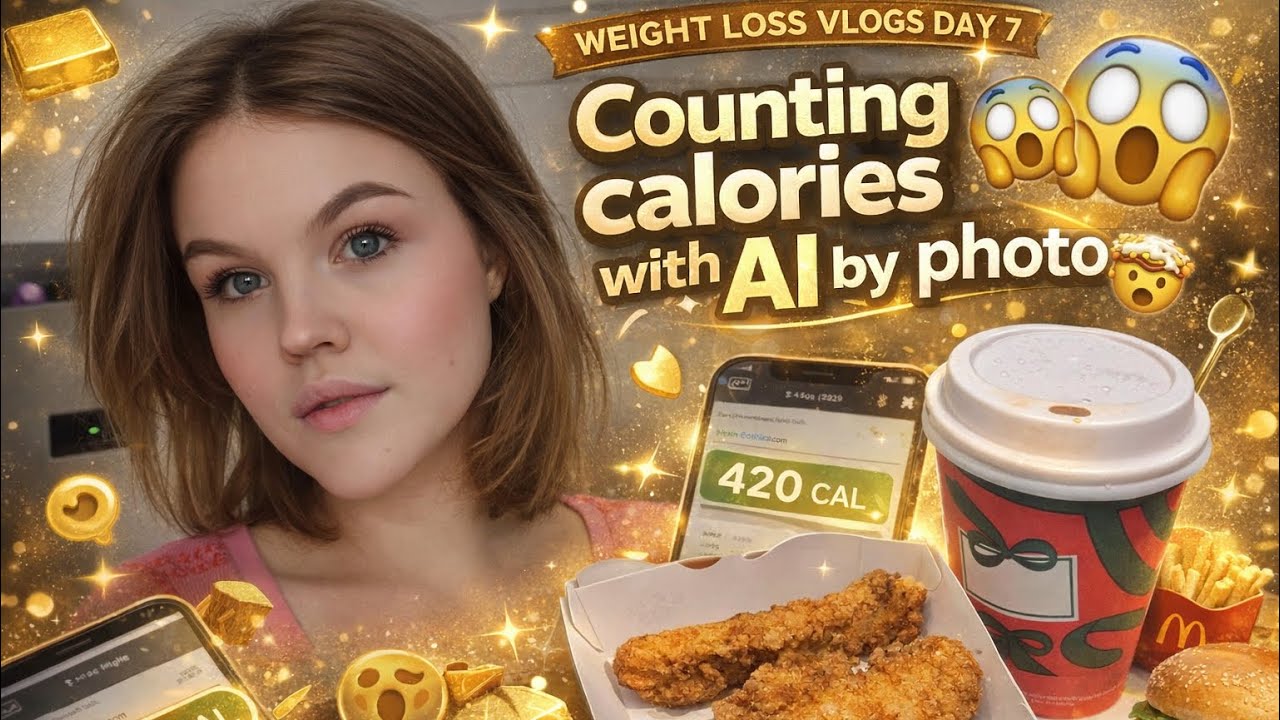 Weight Loss Vlogs | Counting Calories With AI by photo | Day 7
