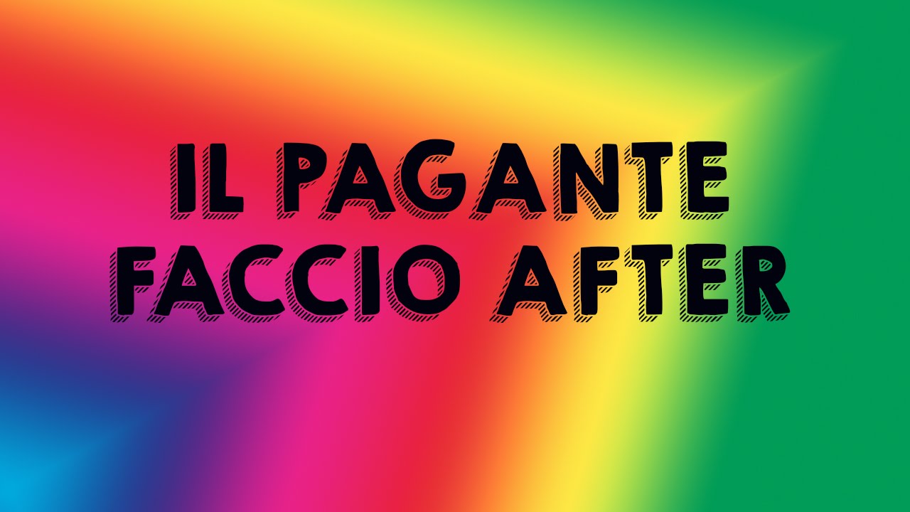 Il Pagante Faccio After LYRICS|TESTO