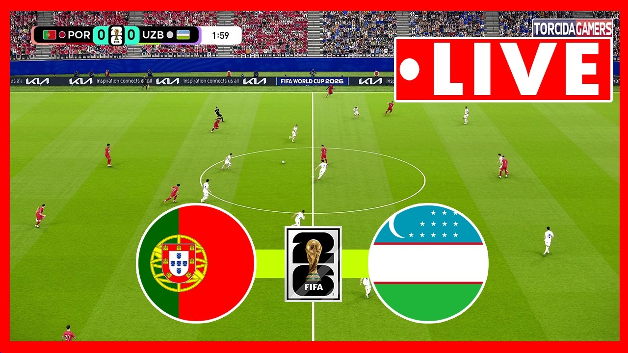🔴Portugal vs Uzbekistan Live | World Cup 2026 | Full Match Stream | Video Game Simulation