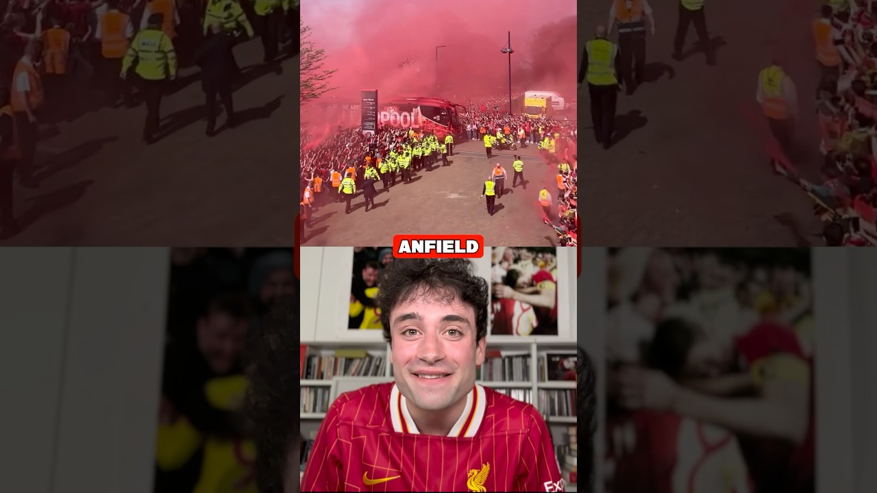 A SEA OF RED AROUND ANFIELD!! 😍🏆🥳