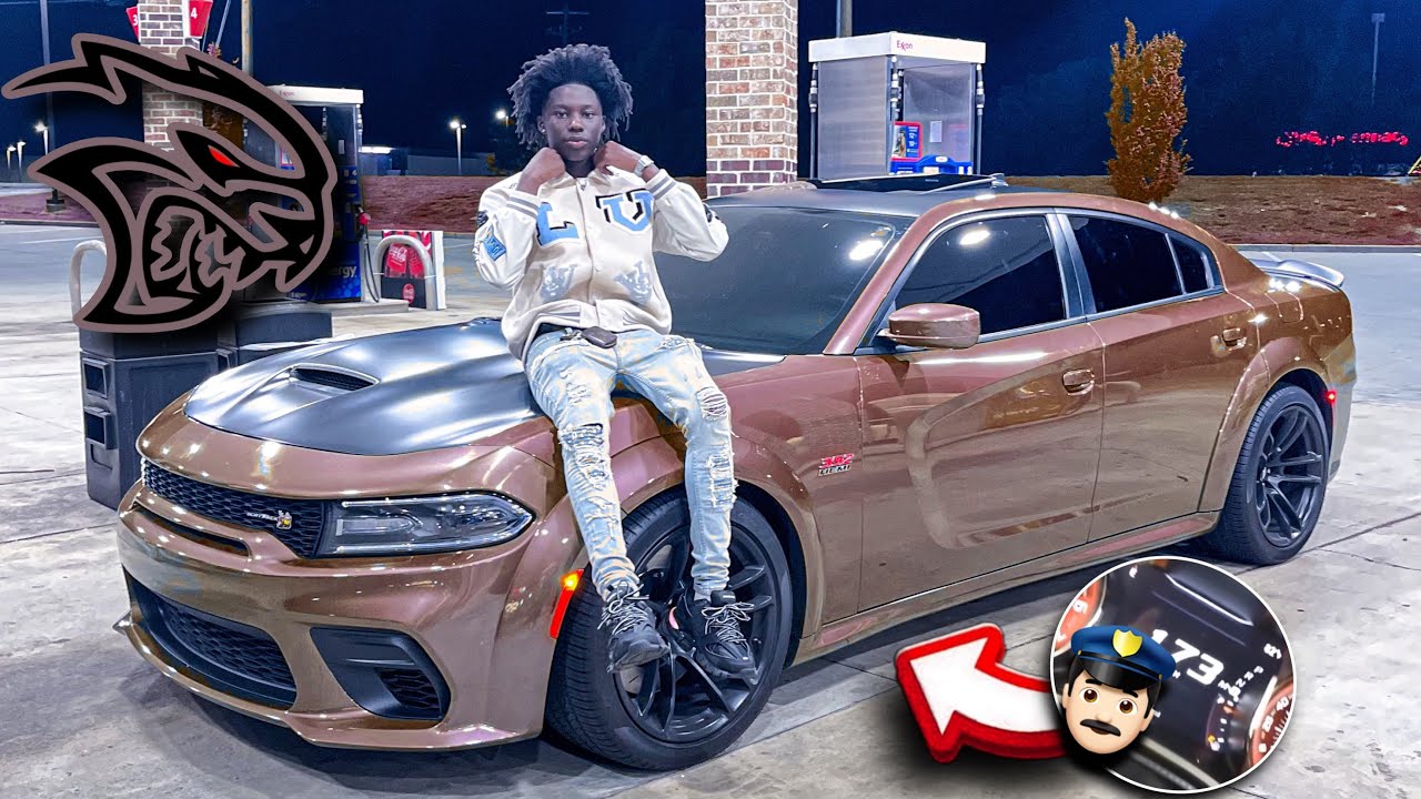 CUTTING UP IN TRAFFIC IN WIDEBODY SCATPACK *INTENSE POLICE CHASE*