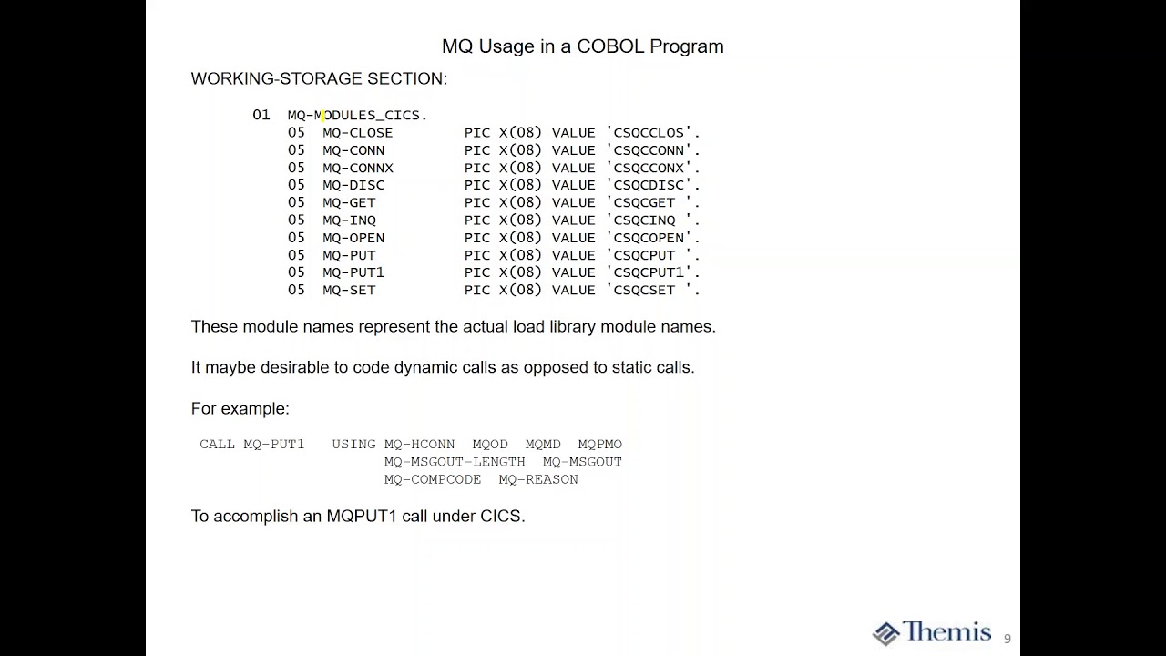 CICS TS MQ Interface