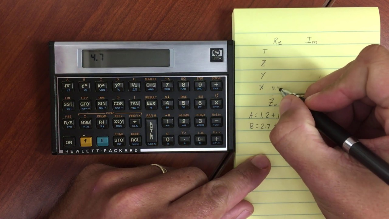 HP 15C Complex and Imaginary Numbers