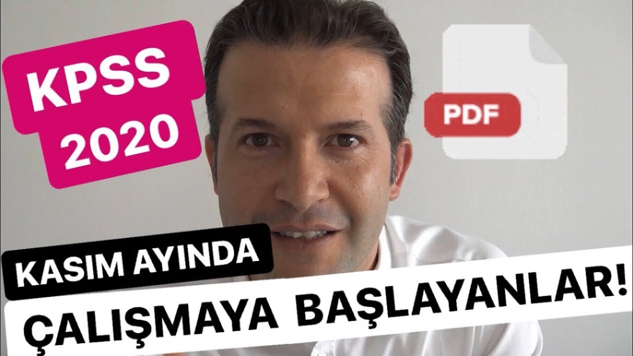 KPSS 2020 ye Kasım Ayında Çalışmaya Başlayanlar TOPLANIN! Hedef 90 üstü Puan