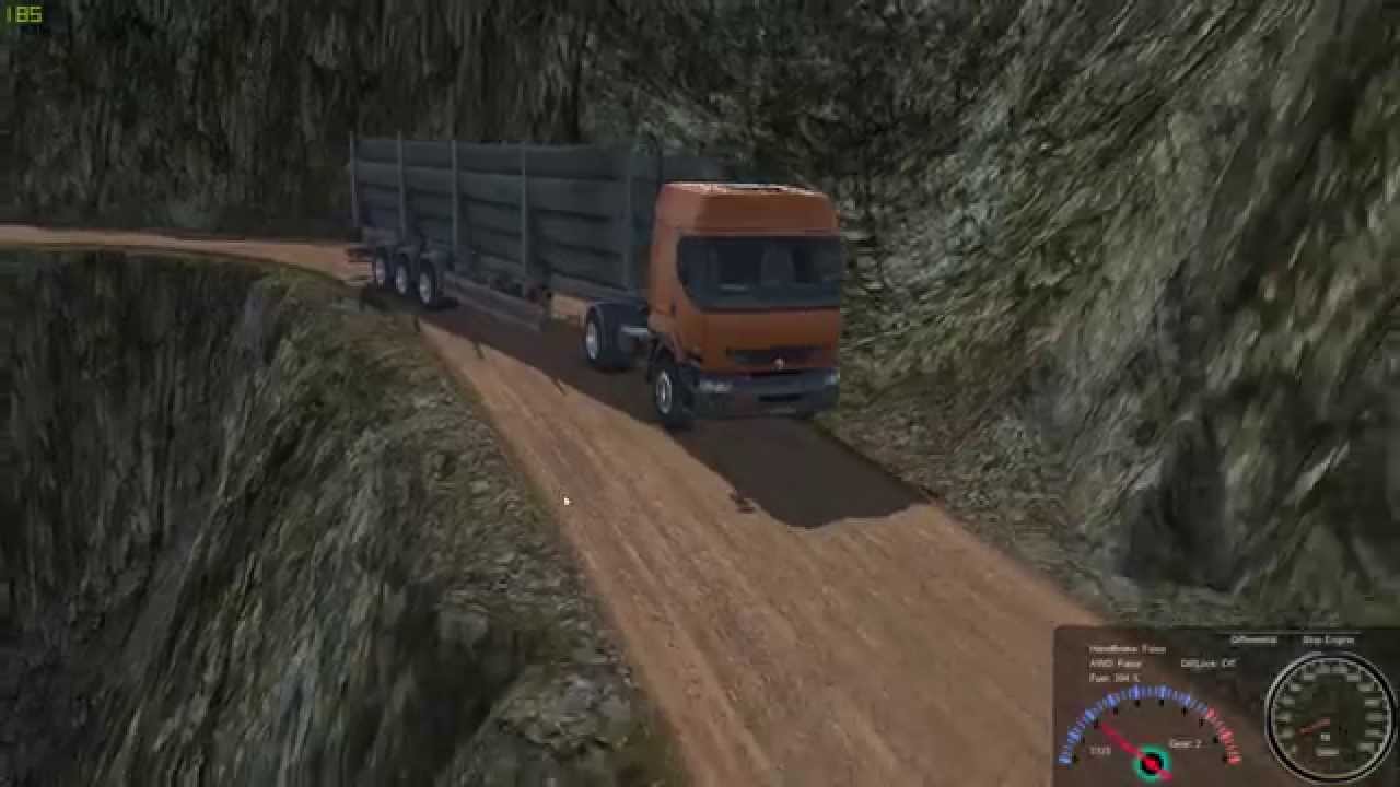 Unity Realistic Vehicle Physics- Renault Premium with Log Trailer