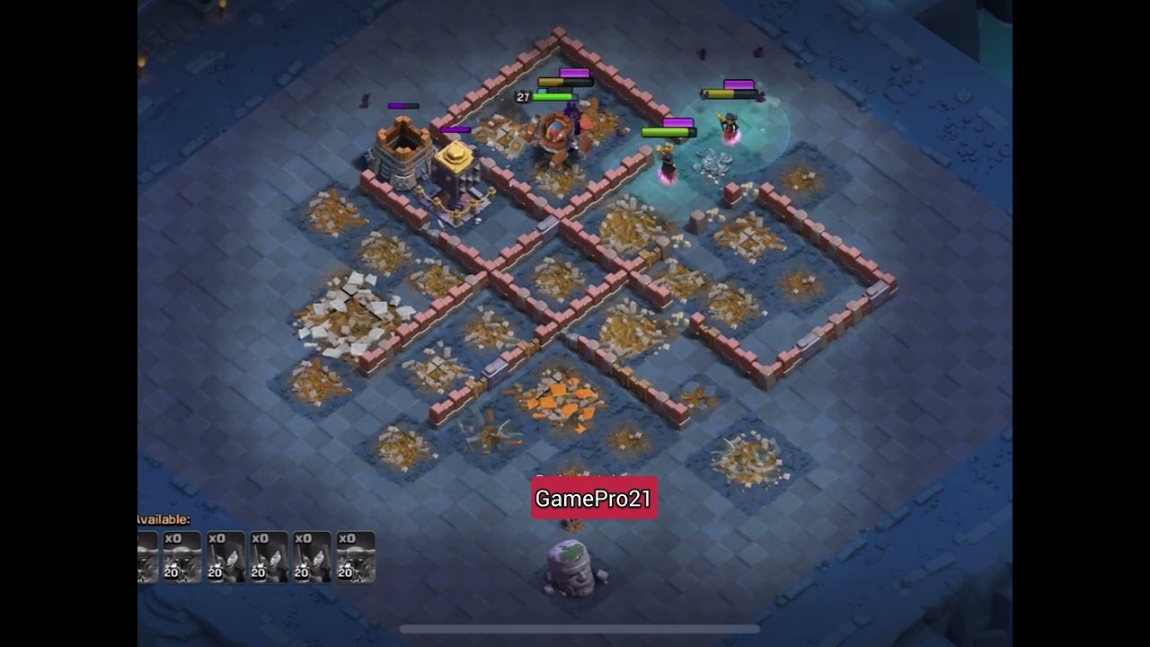 Builder base attack 6 star ⭐️ #clashofclans #coc #gaming #supercell #games #clash 