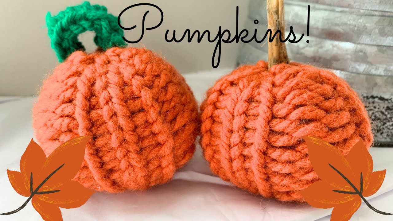 How to Loom Knit A Pumpkin for Beginners! | Under 30 Min Project!!