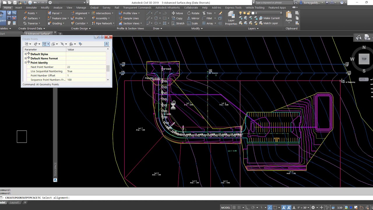 Как создать точки разметки дорог в Autodesk
