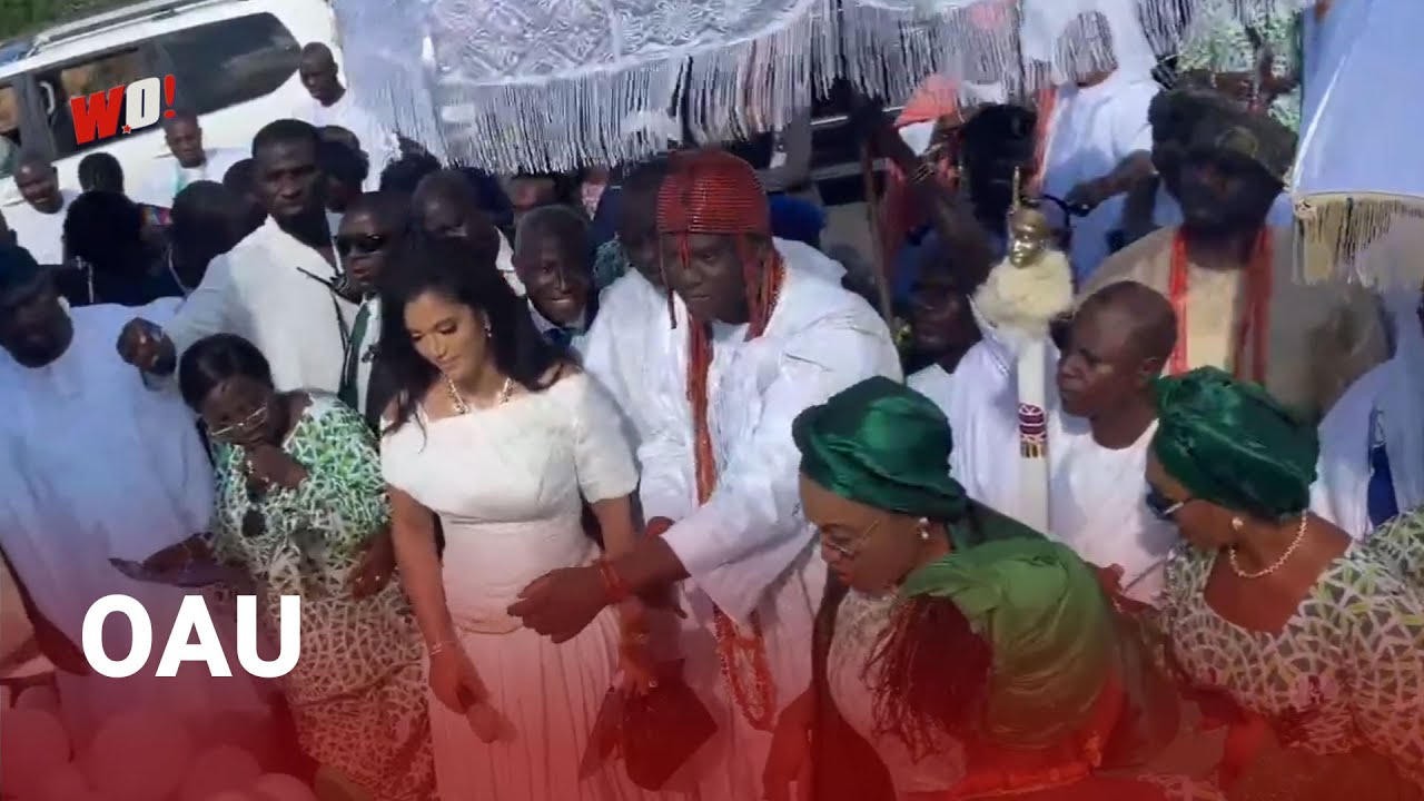 Ooni of ife, Remi Tinubu Commissioning the 2.7km road obafemi awolowo university ile ife - LIVE