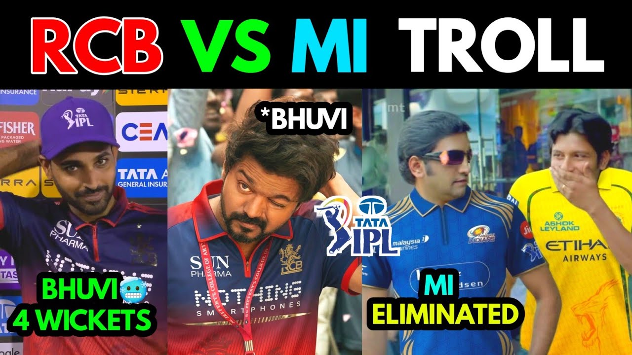 RCB VS MI IPL 2026 MATCH 54 TROLL | 10TH MAY HIGHLIGHTS 2026 | TOP TROLLS