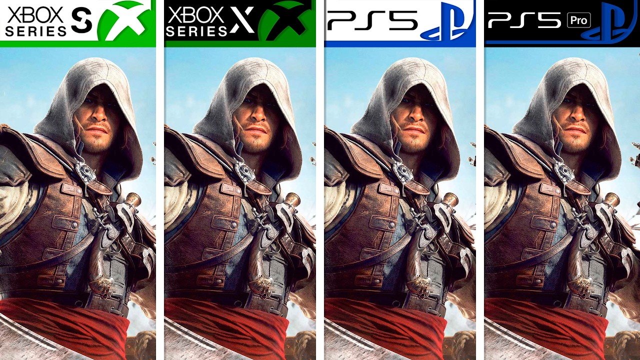 Assassin's Creed Black Flag: повторная синхронизация | Xbox Series S/X - PS5 - PS5 Pro | Сравнени...