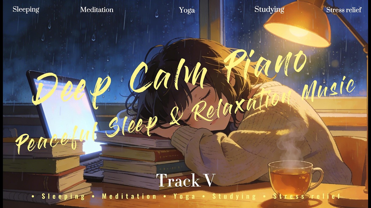 Deep Calm Piano (No Ads)🌌 Peaceful Sleep & Relaxation Music