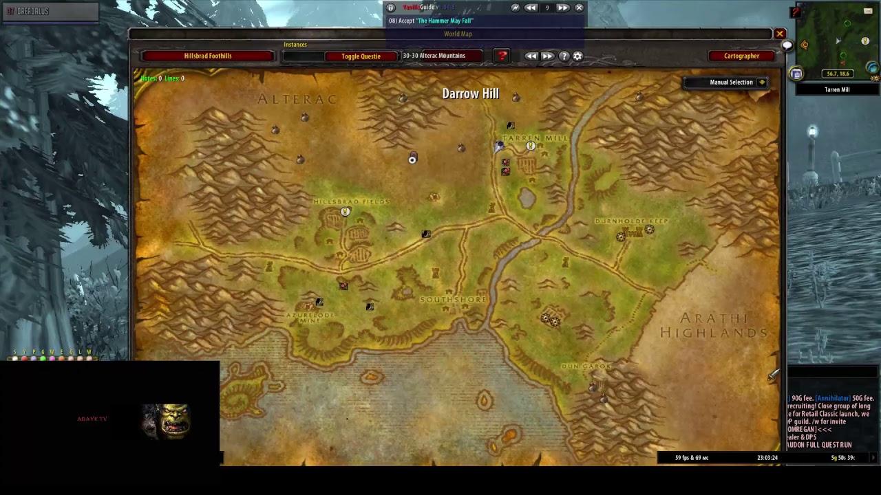WoW Vaniila 1.12 Northdale  Warrior врываемся на фреш  lightshope