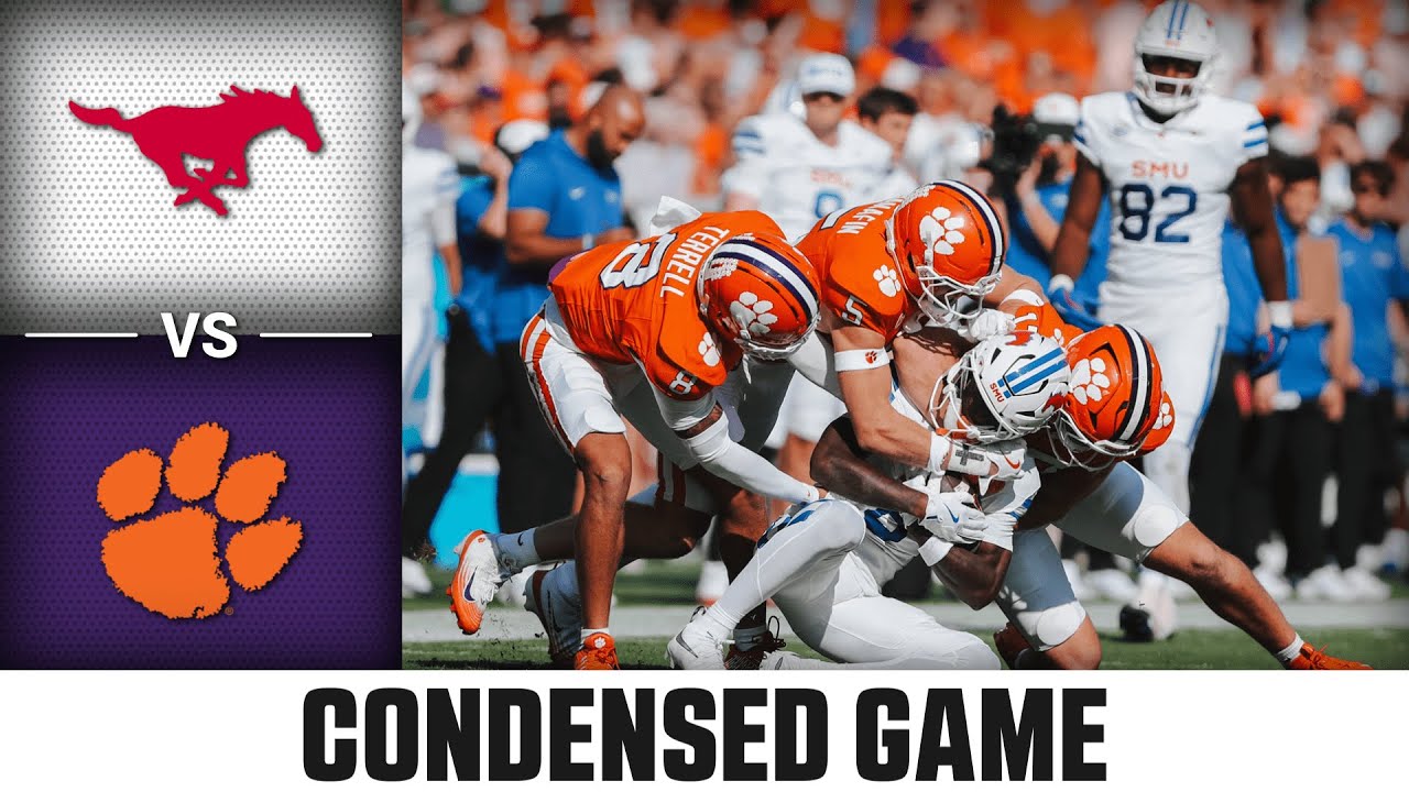 SMU vs Clemson Condensed Game | 2025 ACC Football