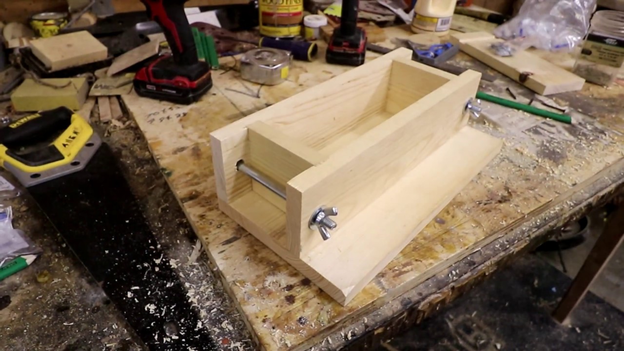 THE WORKSHOP. How to make a wood soap mold for making homemade soap bars..