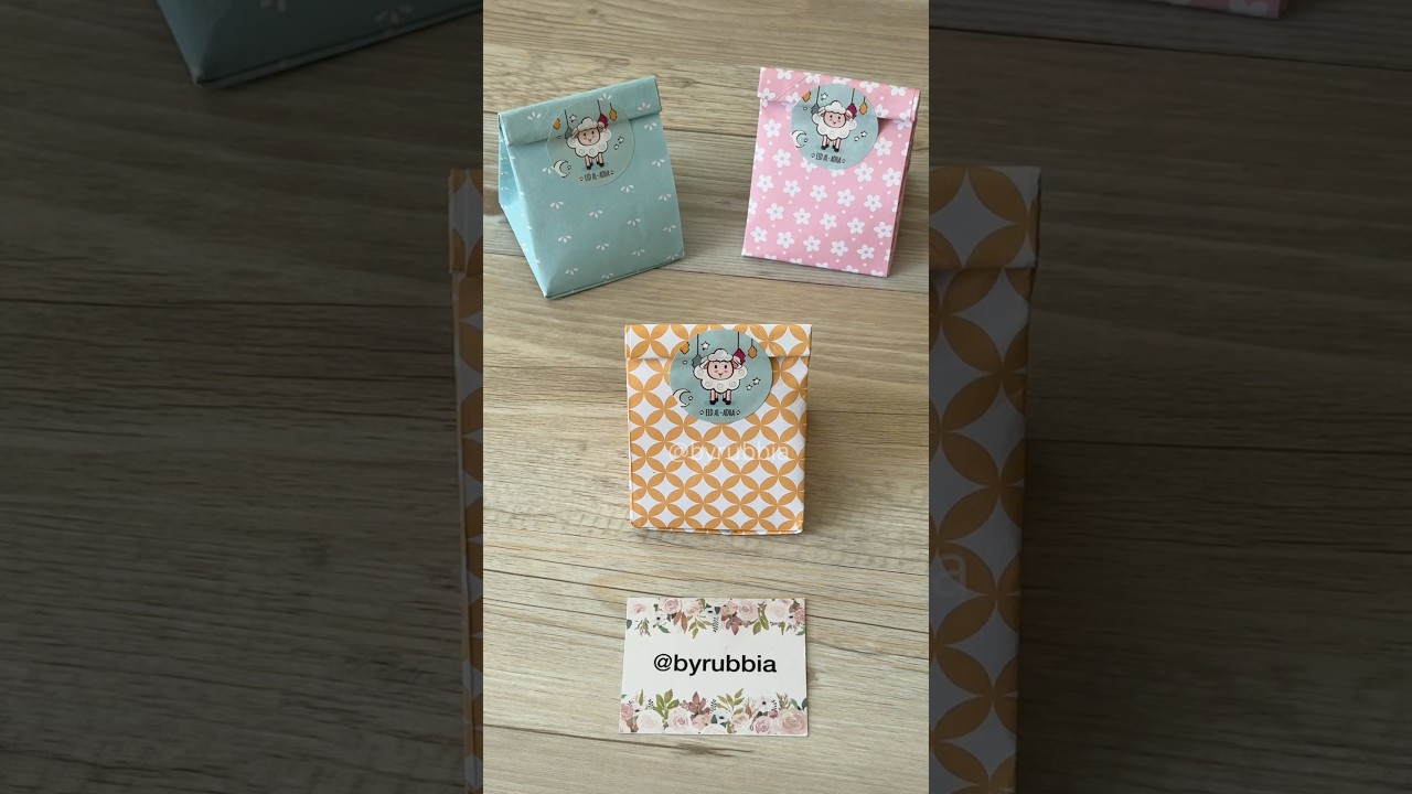 How to make origami Eid favour box #diy #how #eid #gift #giftideas #byrubbia #favours #celebration