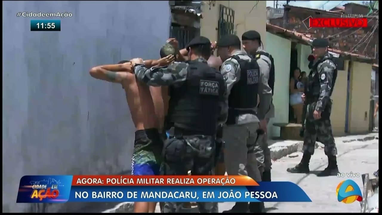 Cidade em Ação - Polícia Militar realiza operação no bairro de Mandacaru, em João Pessoa - Parte 1