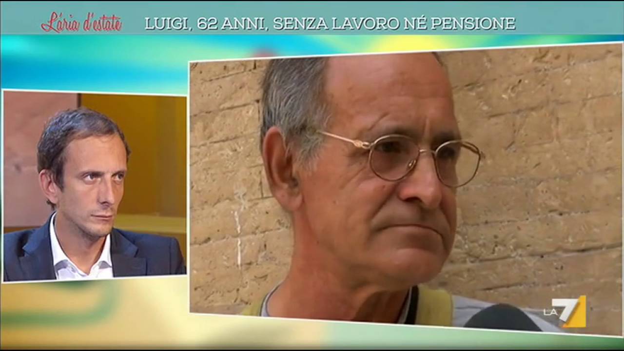 Luigi, 62 anni, senza lavoro nè pensione