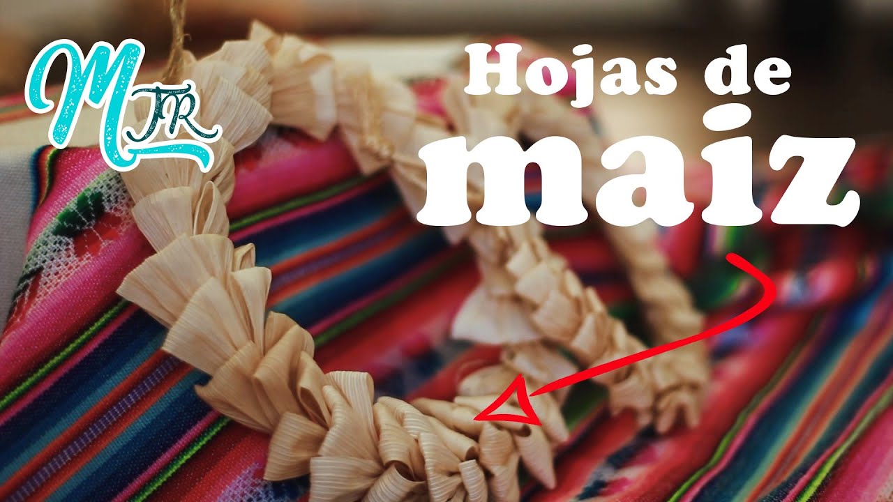 Adorno con HOJAS DE MAIZ | María José Roldán