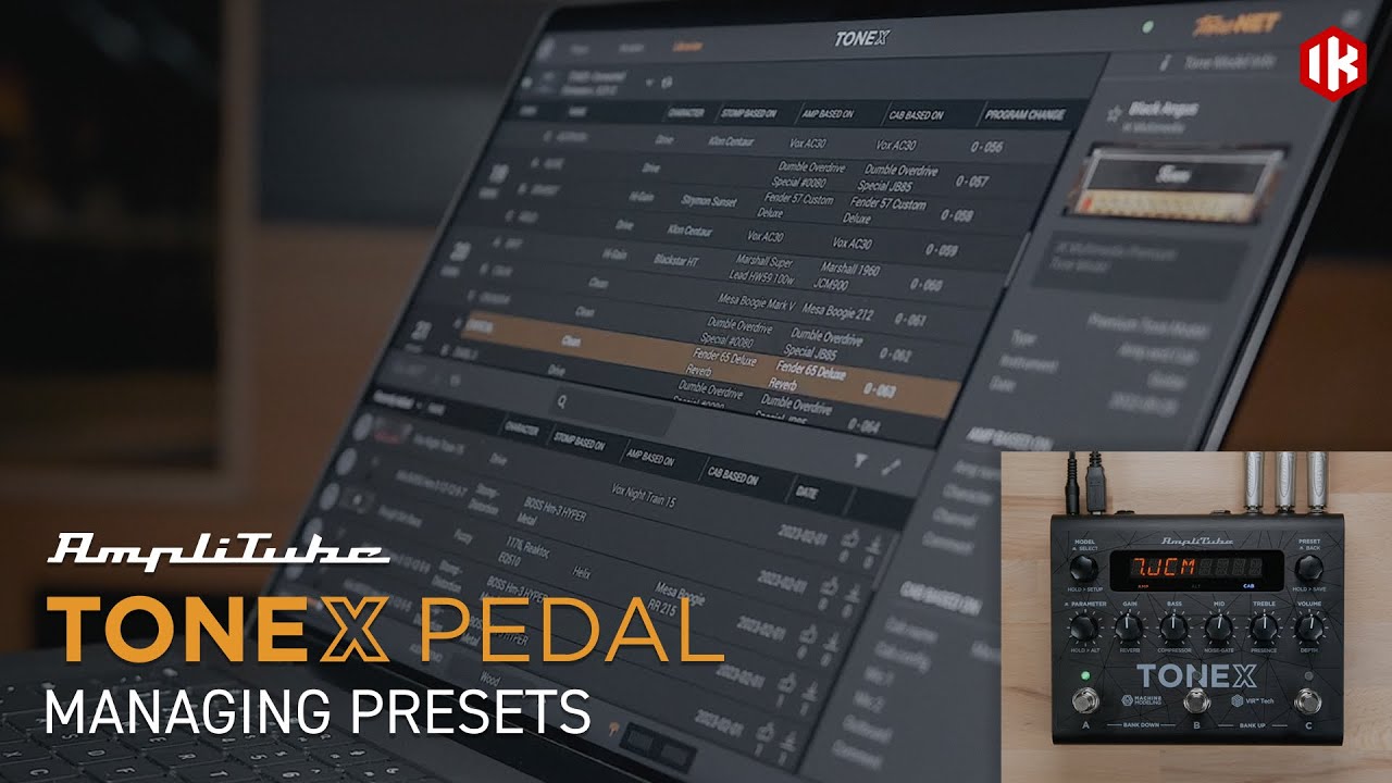TONEX  Pedal - Managing Presets