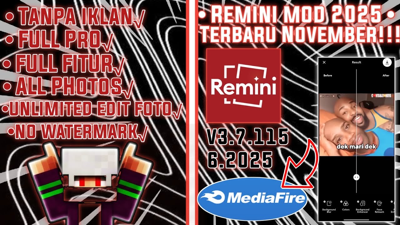 TERBARU!!! REMINI MOD APK 2025 NOVEMBER V3.7.1156.2025|UNLIMITED EDIT FOTO DAN MENJERNIHKAN 
