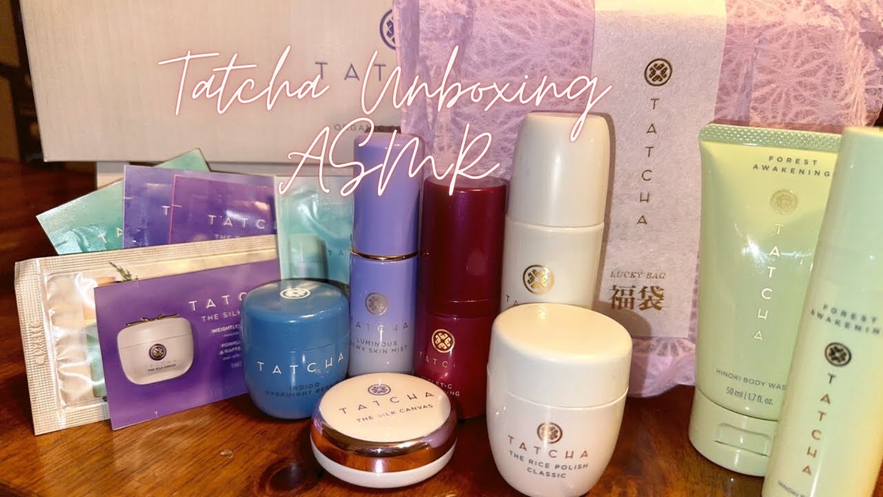 Tatcha Lucky Bag 2023 Fukubukuro unboxing  ASMR