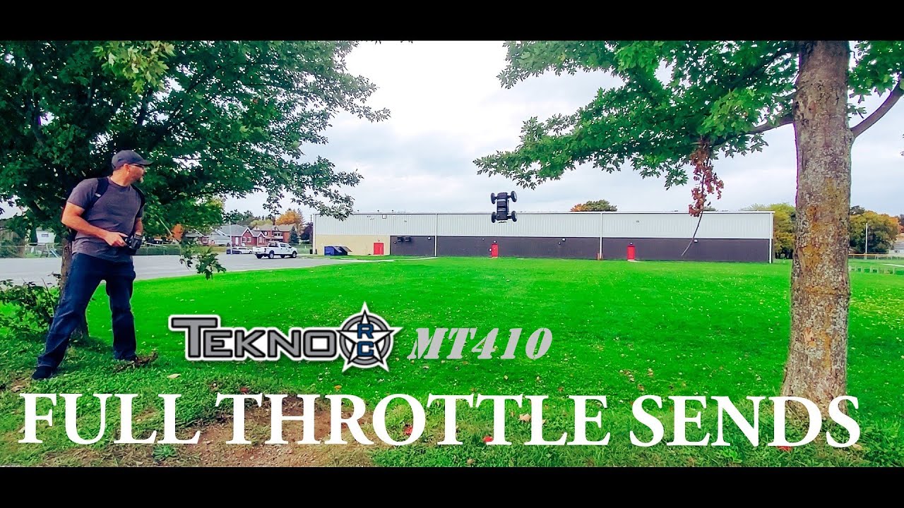 TEKNO MT410 SKATEPARK BASH CRAZY FULL THROTTLE SENDS!