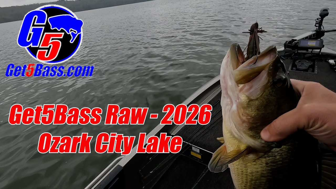 Get5Bass Raw 2026 - Ozark City Lake #arkansasbassfishing #bassfishing #jigfishing