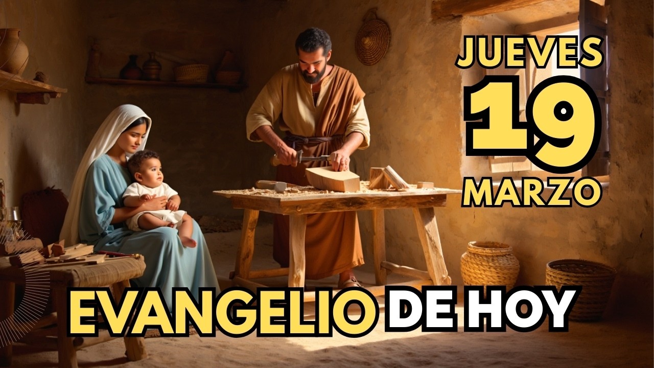 Evangelio de hoy católico jueves 19 marzo 2026. Fiesta de San José.