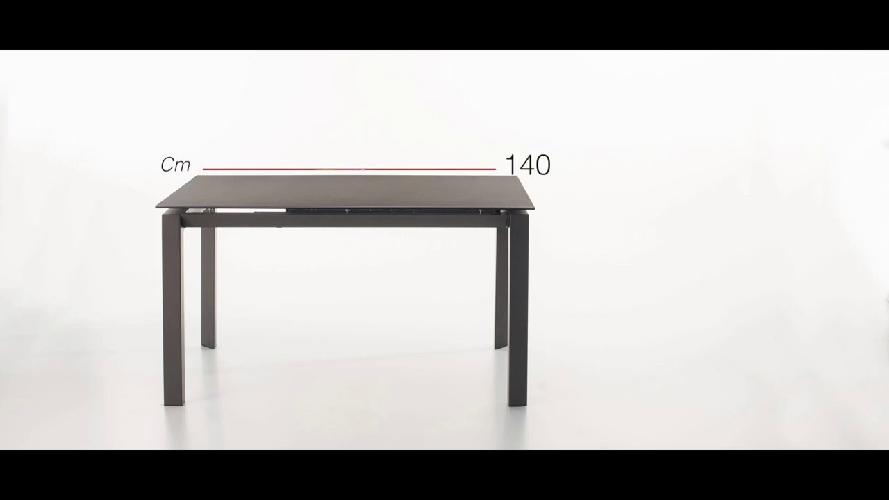 Ausziehbarer Designtisch mit Keramikplan und mdf - Nosate