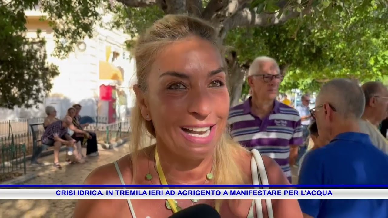 CRISI IDRICA  IN TREMILA IERI AD AGRIGENTO A MANIFESTARE PER L'ACQUA