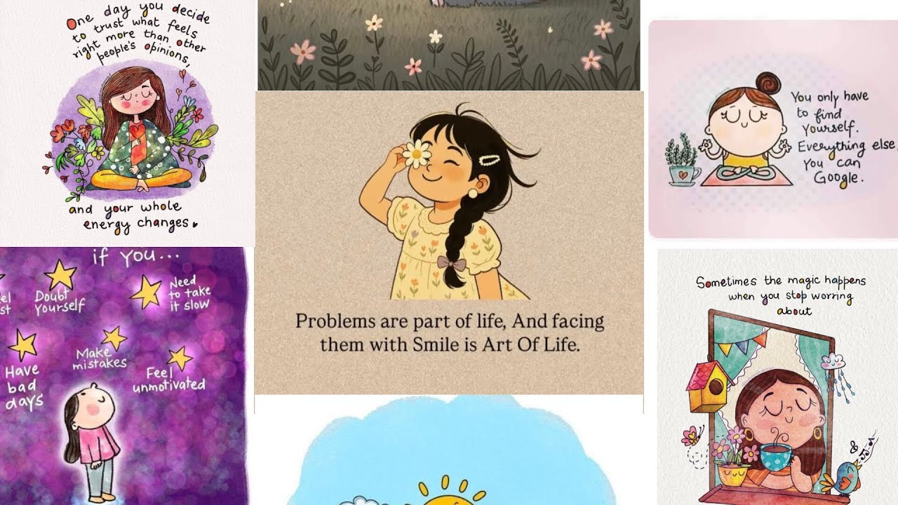Mann Ko Shanti Dene Wale Cute Quotes 🍃 | Relaxing & Positive Thoughts