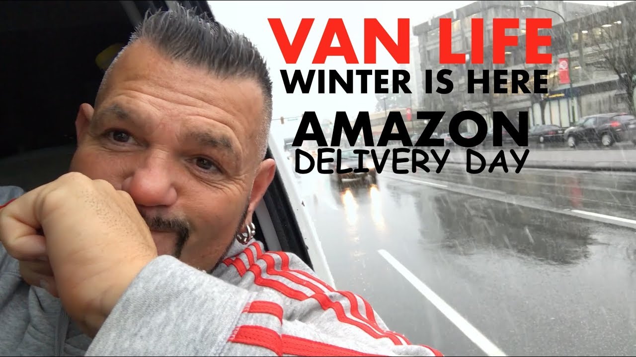 VAN LIFE WINTER SHOPPING | Amazon Delivery Day