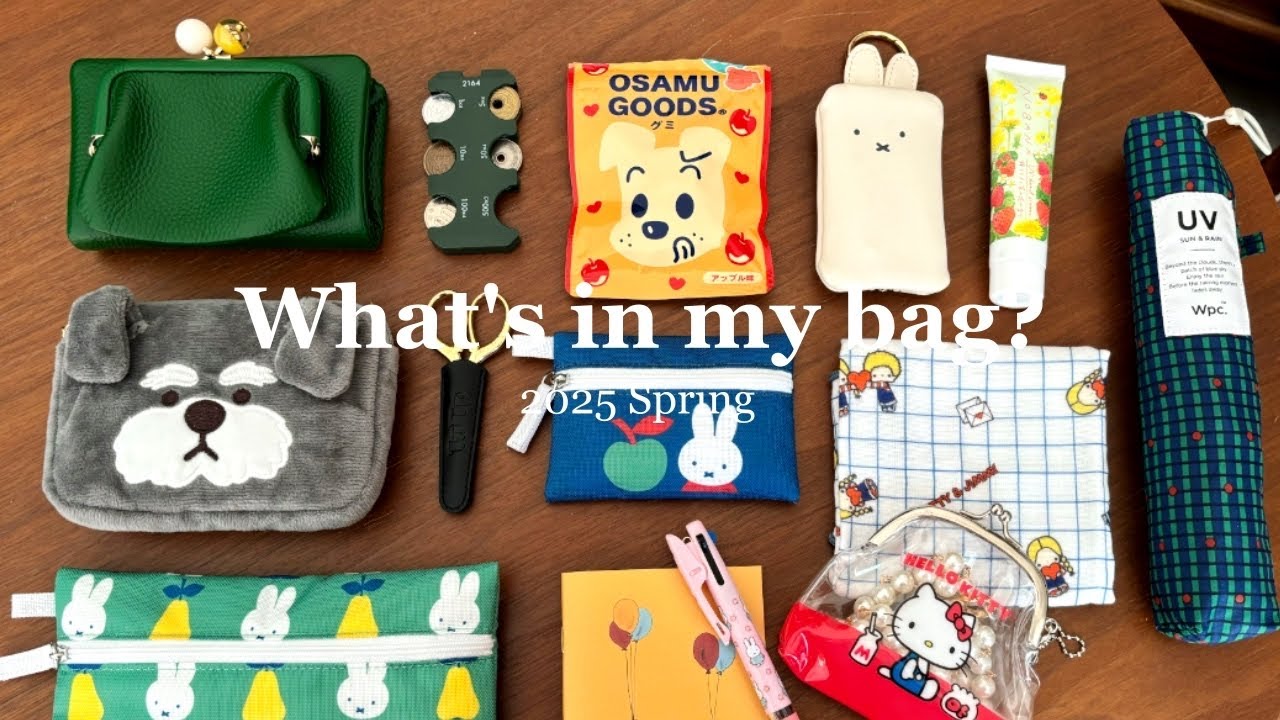 What's in my bag?｜レトロとミッフィー＆サンリオ好きのバッグの中身紹介👜｜2025 春🌸