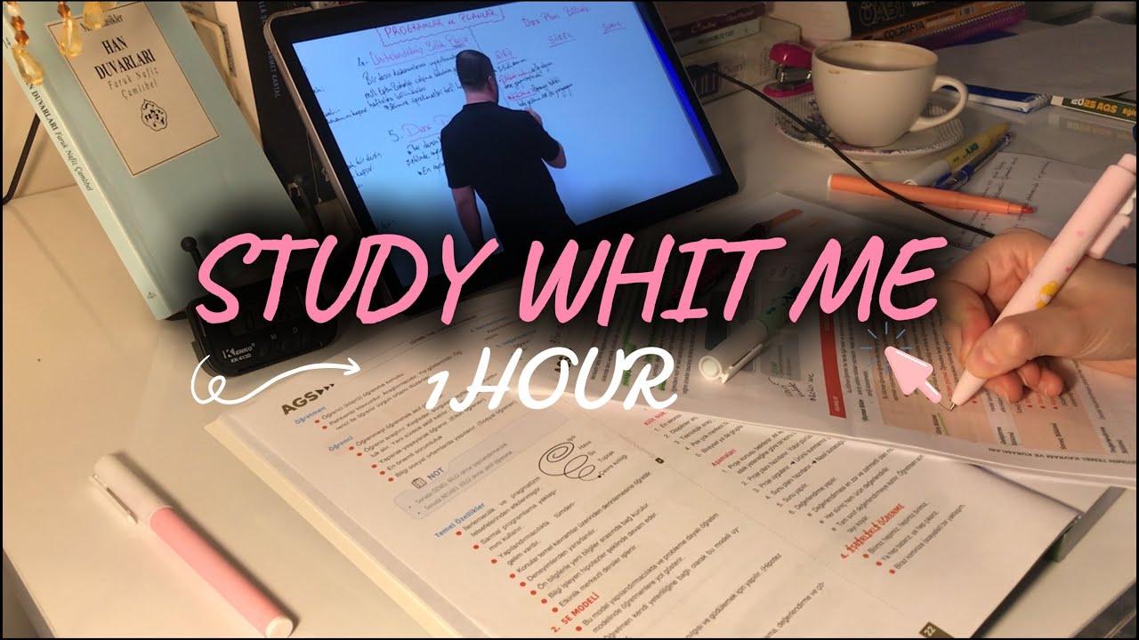 AGS'ye Benimle Çalış | 1 Saat Study Whit Me 📚| Yağmur Sesi 🌧