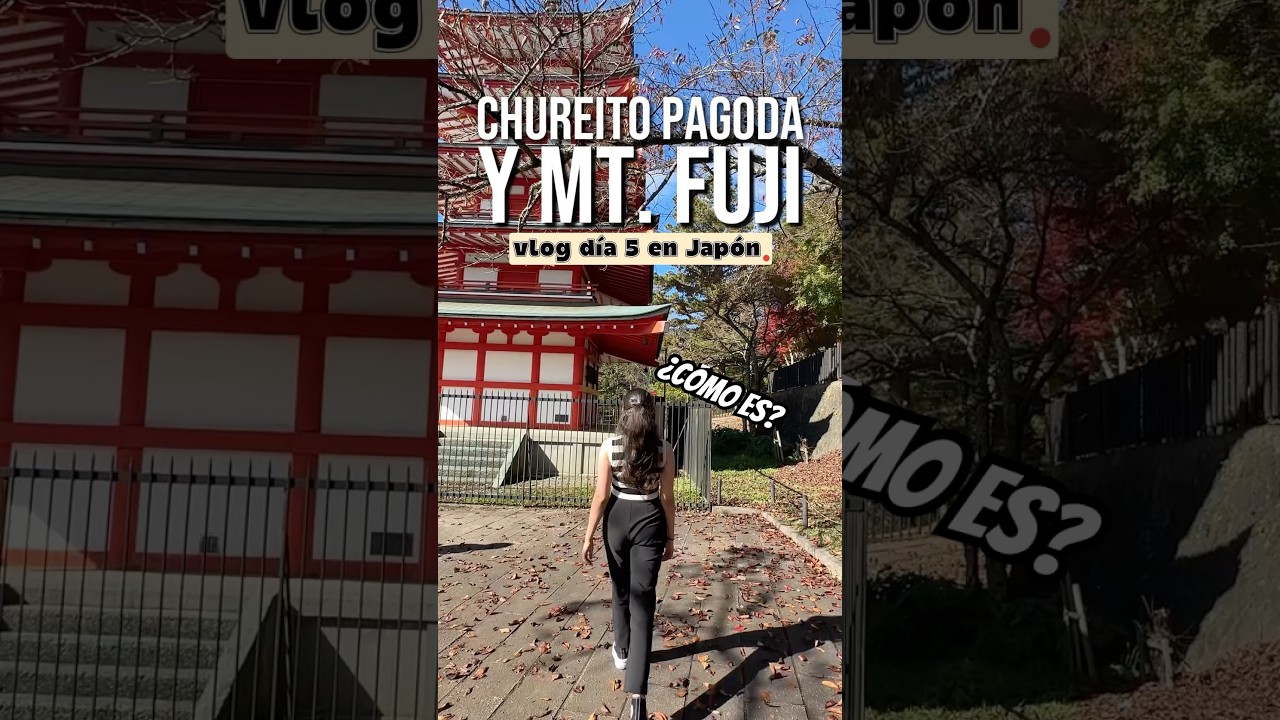 &iquest;Vale la pena ir a la Chureito Pagoda? As&iacute; fue mi d&iacute;a 5 en Jap&oacute;n 🗻🍂 #japantravel