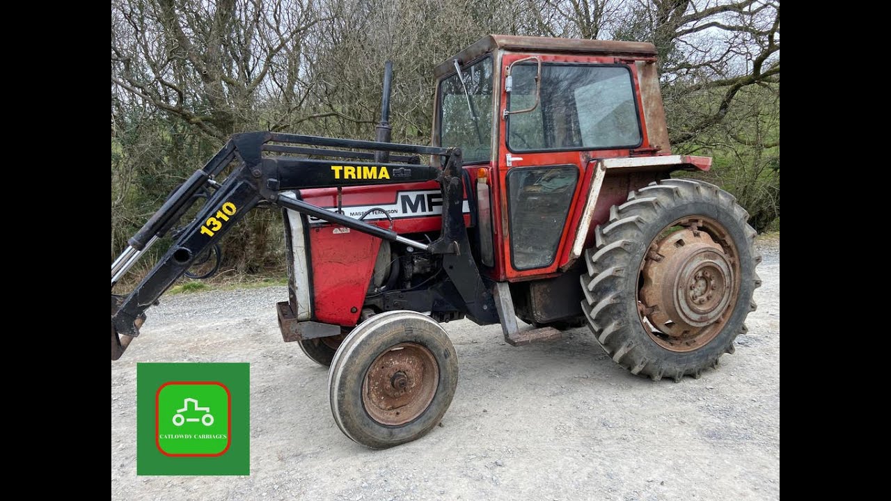 MASSEY FERGUSON 590 & TRIMA LOADER SOLD BY www.catlowdycarriages.com