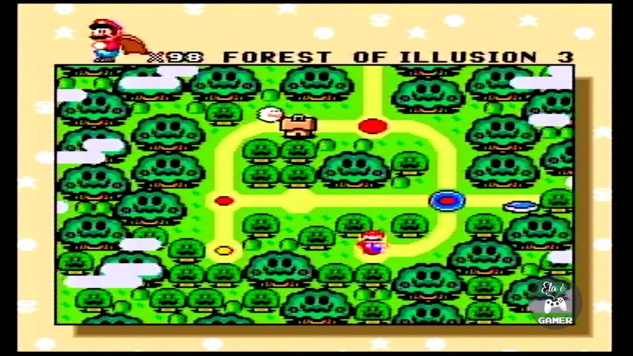 Super Mario World - Forest Of Illusion 3 - Pegando a chave (SNES)
