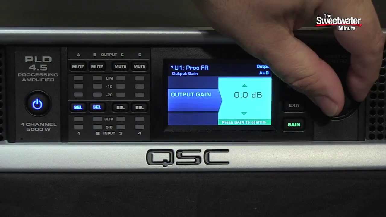QSC PLD 4.5 Power Amplifier Overview - Sweetwater Minute Vol. 207