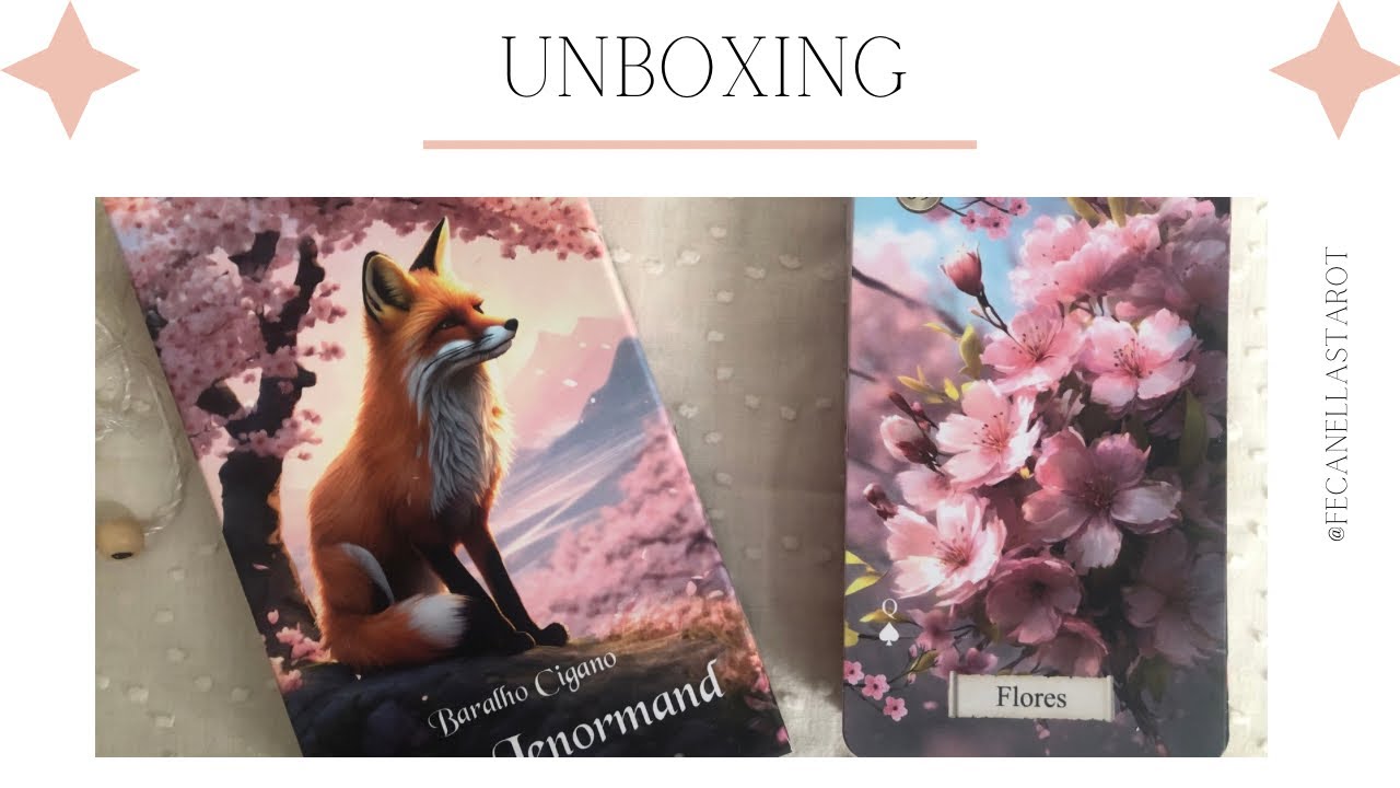 🌸Baralho Cigano Tarot Lenormand - Edição Flor de Cerejeira 🌸 - Unboxing