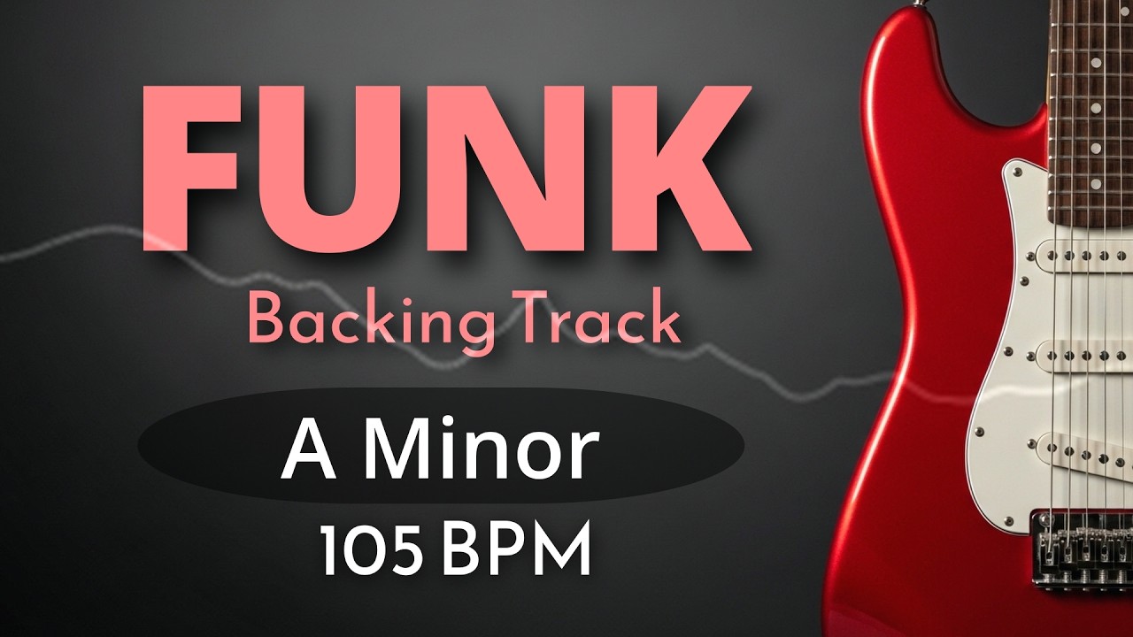 Funk Guitar Backing Track in Am – Groovy Jam 105BPM