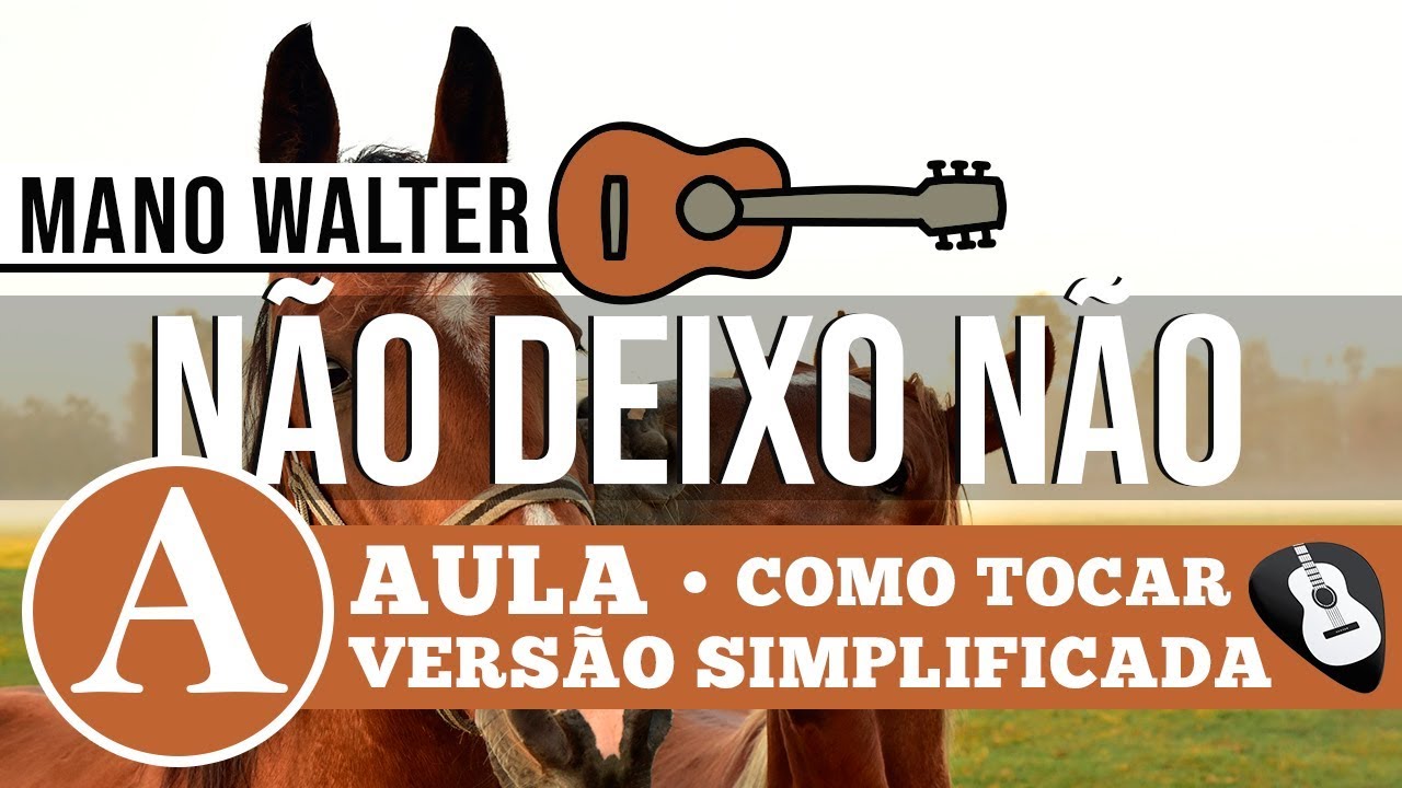 COMO TOCAR NÃO DEIXO NÃO (MANO WALTER)• AULA DE VIOLÃO - ZAP (31)992448620 PARA AULAS ONLINE AO VIVO