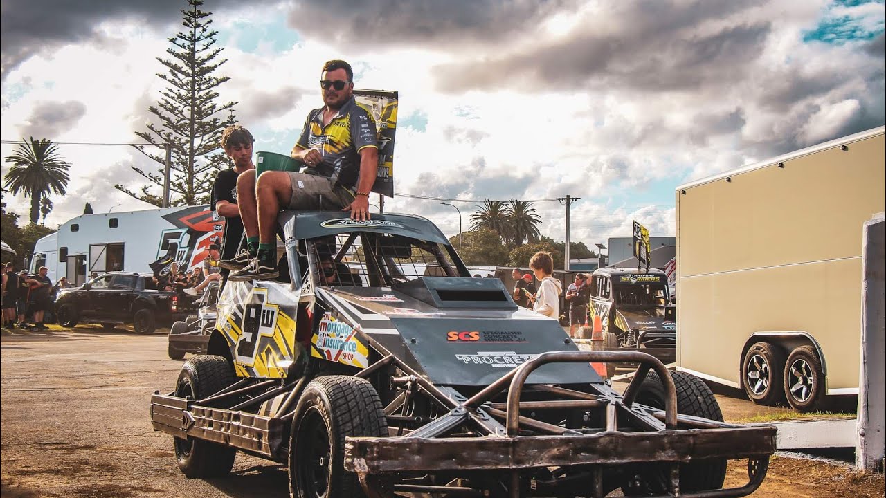 9w Sheldon Arapere  Vs Whanganui Vulcans at the 2024 Stockcar Teams Nationals