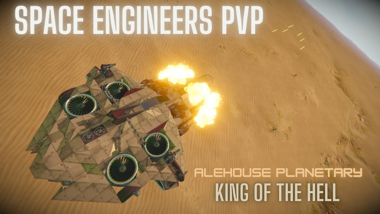 SPACE ENGINEERS PVP - Huge battle on Alehouse Planetary PVP