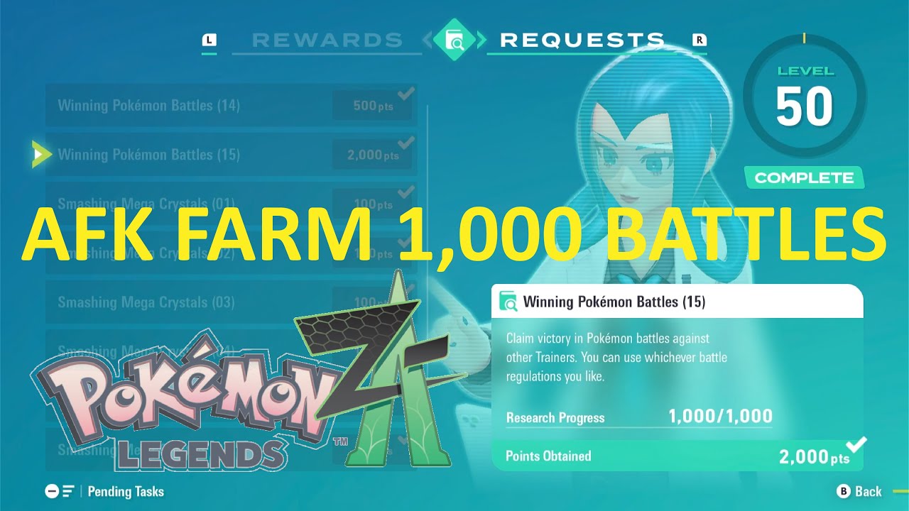 Comprehensive Guide to AFK Farming 1000 Battles with a Turbo Controller in Pokemon Legends Z-A