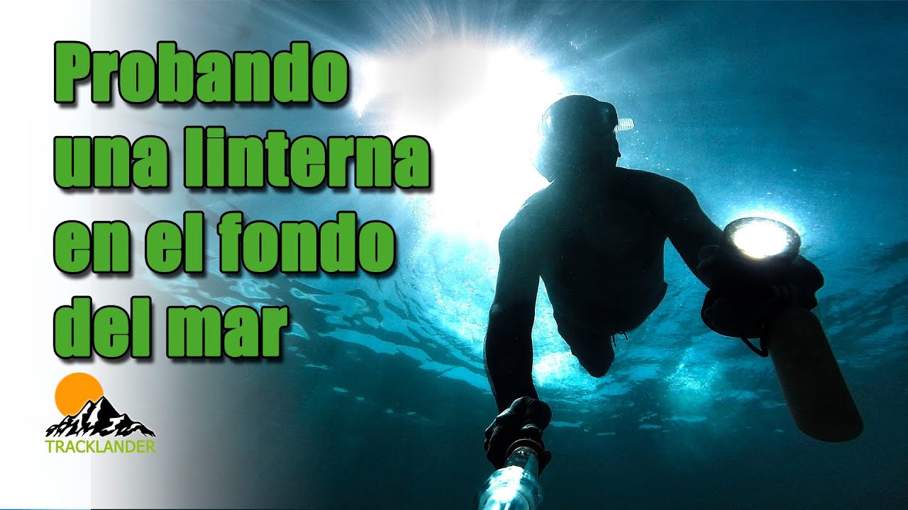 Pruebas submarinas de la linterna TrustFire DF50