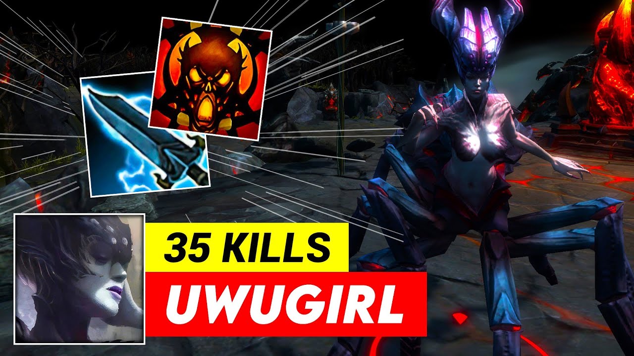35 KILLS!!! HoN Arachna UwUgirl 1827 MMR MVP