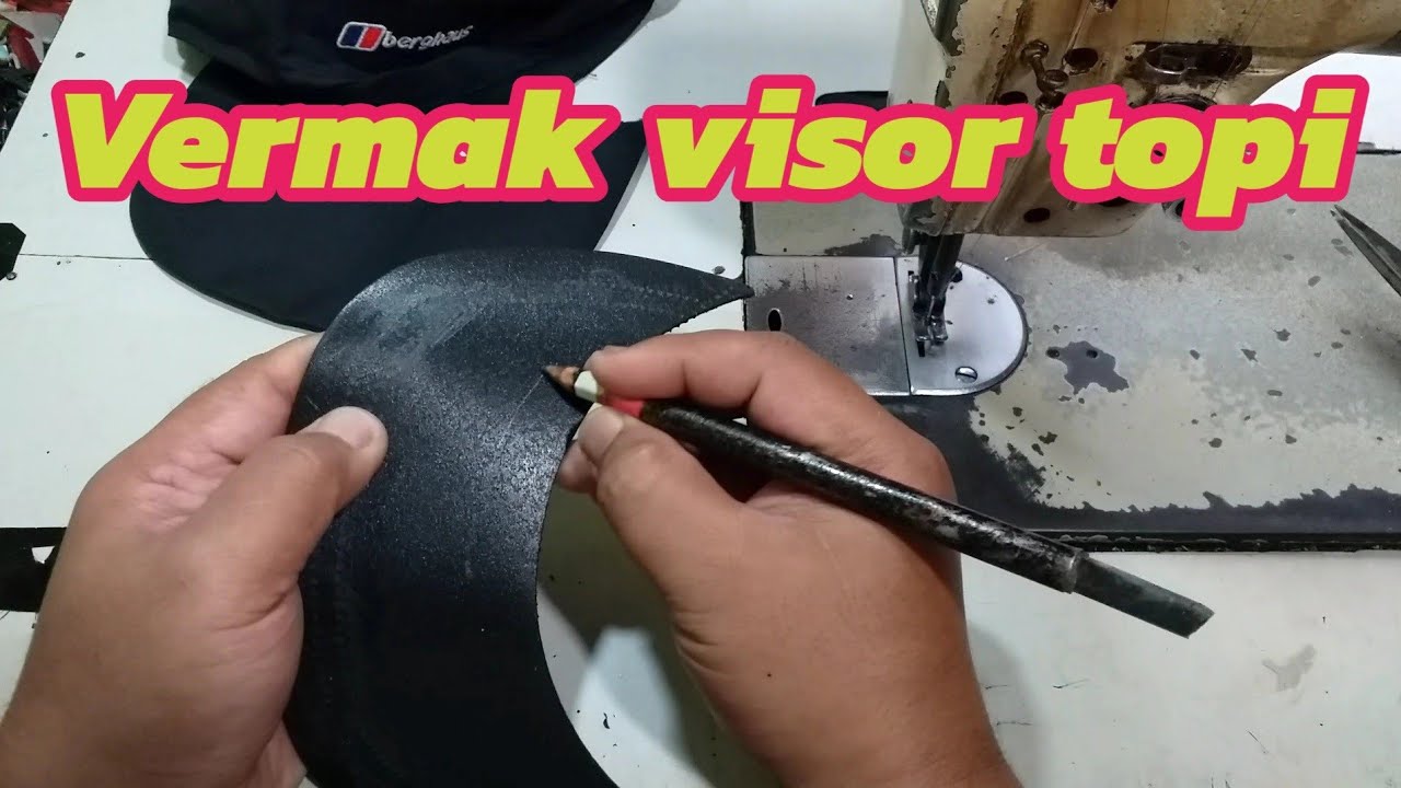 cara reparasi visor topi