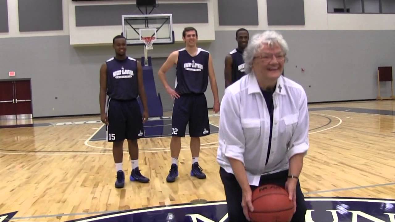PIG | Sister Eric Marie against Mountie Basketball Players | Mount Aloysius College