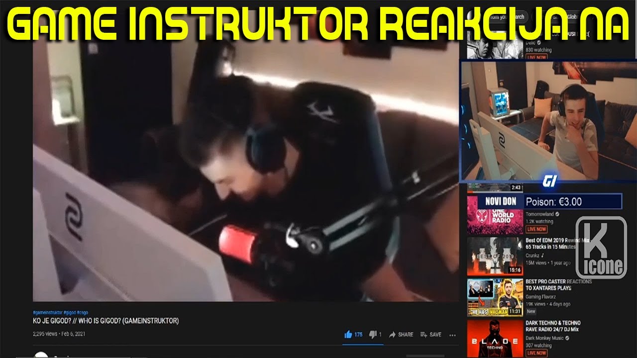 Gameinstruktor reakcija na TKO JE GIGOD